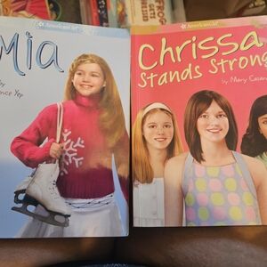 American Girl Mia and Chrissa Books - Red and Pink Covers. Buy3 Books For 9!